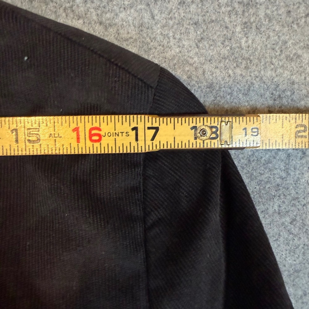 Nautica Bard Mens Black Corduroy Blazer Elbow Patches Active Stretch 38R NAF481 - Picture 11 of 13